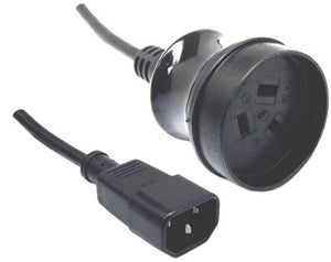 10A/250V UPS IEC (M) to 3 Pin Power (F) 0.5m Power Cord