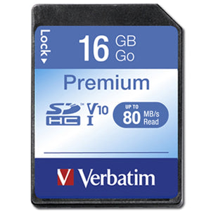 Verbatim Premium SDHC Class 10 Card 16GB