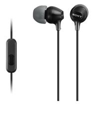 Sony MDREX15APB In Ear Headphone w/Smart Phone Control Black