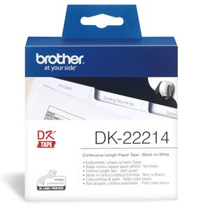 Brother DK22214 Continuous Length Paper Label Tape 12mm x 30.48m