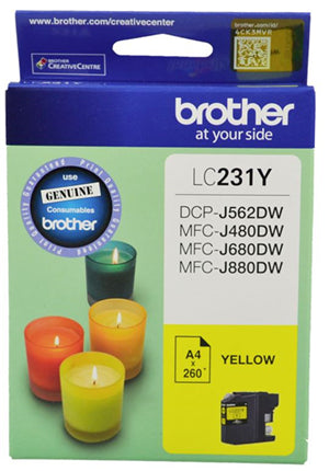 Brother LC231Y Yellow Ink Cartridge