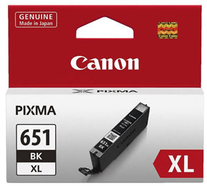 Canon CLI651XLBK XL Black High Yield Ink Cartridge