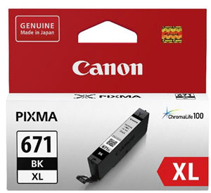 Canon CLI671XLBK Dye Black High Yield Ink Cartridge