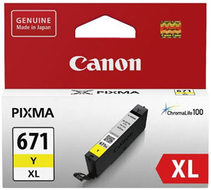 Canon CLI671XLY Yellow High Yield Ink Cartridge