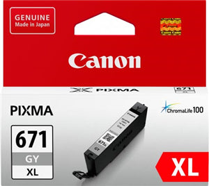 Canon CLI671XGY Grey High Yield Ink Cartridge