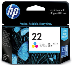 HP 22 Tri-color Ink Cartridge