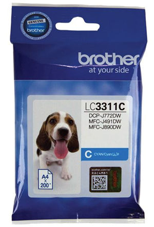 Brother LC3311C Cyan Ink Cartridge