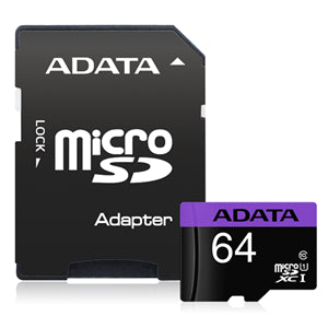 ADATA Premier microSDXC UHS-I Card with Adapter 64GB