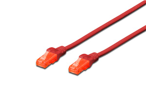 Digitus UTP CAT6 Patch Lead - 1M Red