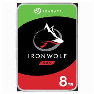 Seagate IronWolf 8TB SATA 3.5" 256MB 7200RPM NAS HDD 3yr Wty