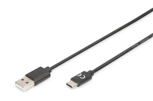 Digitus USB Type-C (M) to USB Type A (M) 1.8m Connection Cable