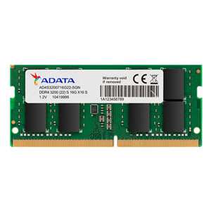 ADATA 16GB DDR4-3200 2048x8 SODIMM Lifetime wty