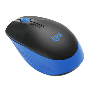 Logitech M190 Full Size Wireless Mouse - Blue