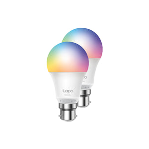 TP-Link L530B Tapo Smart Wi-Fi LED Bulb 16M Colours B22 Twin Pack