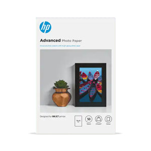 HP Advanced 10x15cm Glossy 250gsm Photo Paper - 50 Sheets