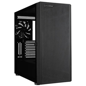 SilverStone SEH1B-G SETA ATX Black MidTower Case with Tempered Glass