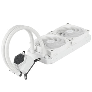 SilverStone PF240W-ARGB-V2 PermaFrost Liquid Cooler - Dual Fan White