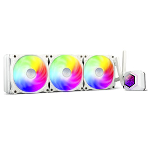 SilverStone PF360W-ARGB-V2 PermaFrost White Liquid Cooler - Triple Fan