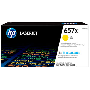 HP 657X High Yield Yellow Original LaserJet Toner Cartridge