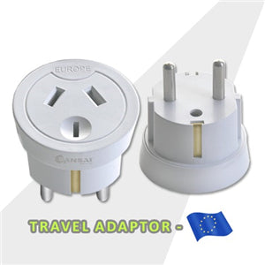 Sansai OutboundTravel Adapter - NZ/AU to Europe Plug