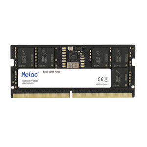 Netac Basic 16GB DDR5-4800 C40 SoDIMM Lifetime wty