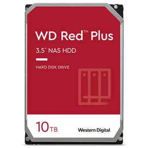 WD Red Plus 10TB SATA 3.5" Intellipower 256MB NAS HDD 3Yr Wty.