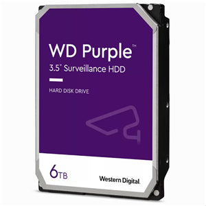 WD Purple 6TB SATA 3.5" Intellipower 256MB Surveillance HDD 3Yr Wty.