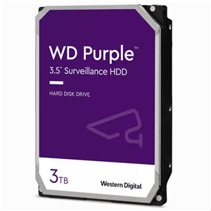 WD Purple 3TB SATA 3.5" Intellipower 64MB Surveillance HDD - CMR