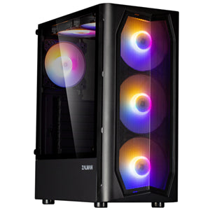 Zalman N4 Rev.1 ATX Black Mid Tower Case 4x140mm RGB