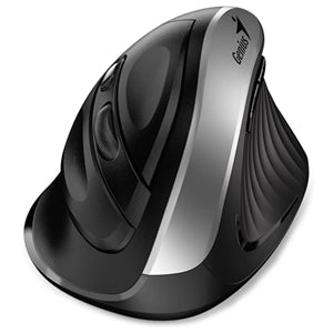 Genius Ergo 8250S Silent Vertical Mouse Silver Grey + Black