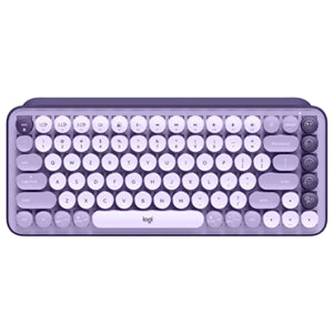 Logitech POP Keys Wireless Mechanical Keyboard w/Emoji - Lavender