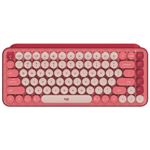 Logitech POP Keys Wireless Mechanical Keyboard w/Emoji - Rose