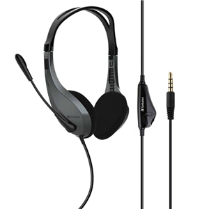 Verbatim Multimedia Headset with Microphone Single 3.5mm