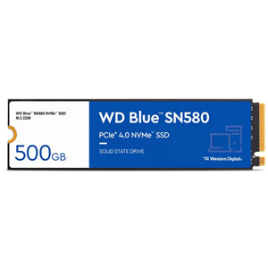 WD Blue 500GB SN580 PCIE M.2 2280 3D NVMe SSD