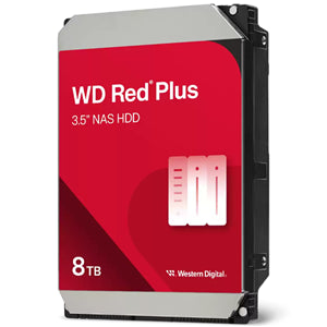 WD Red Plus 8TB SATA 3.5" Intellipower 256MB 5640RPM NAS HDD 3Yr Wty