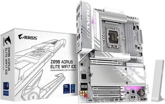 Gigabyte Z890 Aorus Elite WIFI7 ICE ATX LGA1851 Motherboard