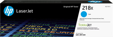 HP 218X High Yield Cyan Original LaserJet Toner Cartridge
