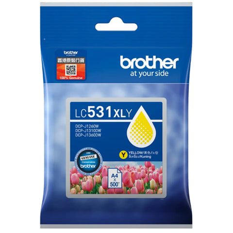 Brother LC531XLY Yellow Ink Cartridge
