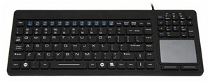 Inputel SK308 Silicone Keyboard + Trackpad IP68 - USB